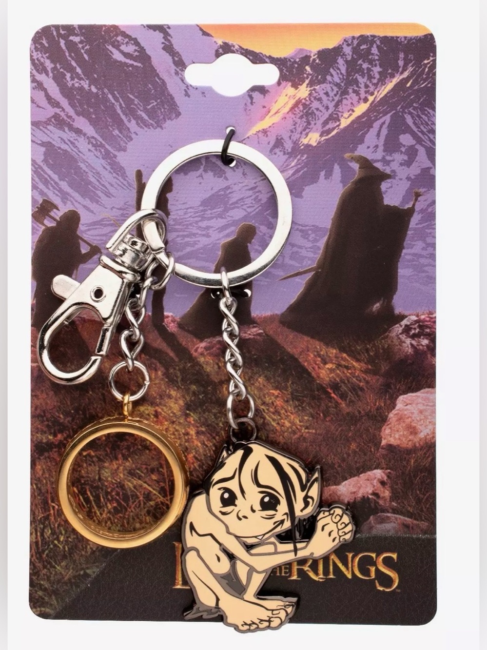 NWT Her Universe Lord of the Rings Gollum/one ring keychain